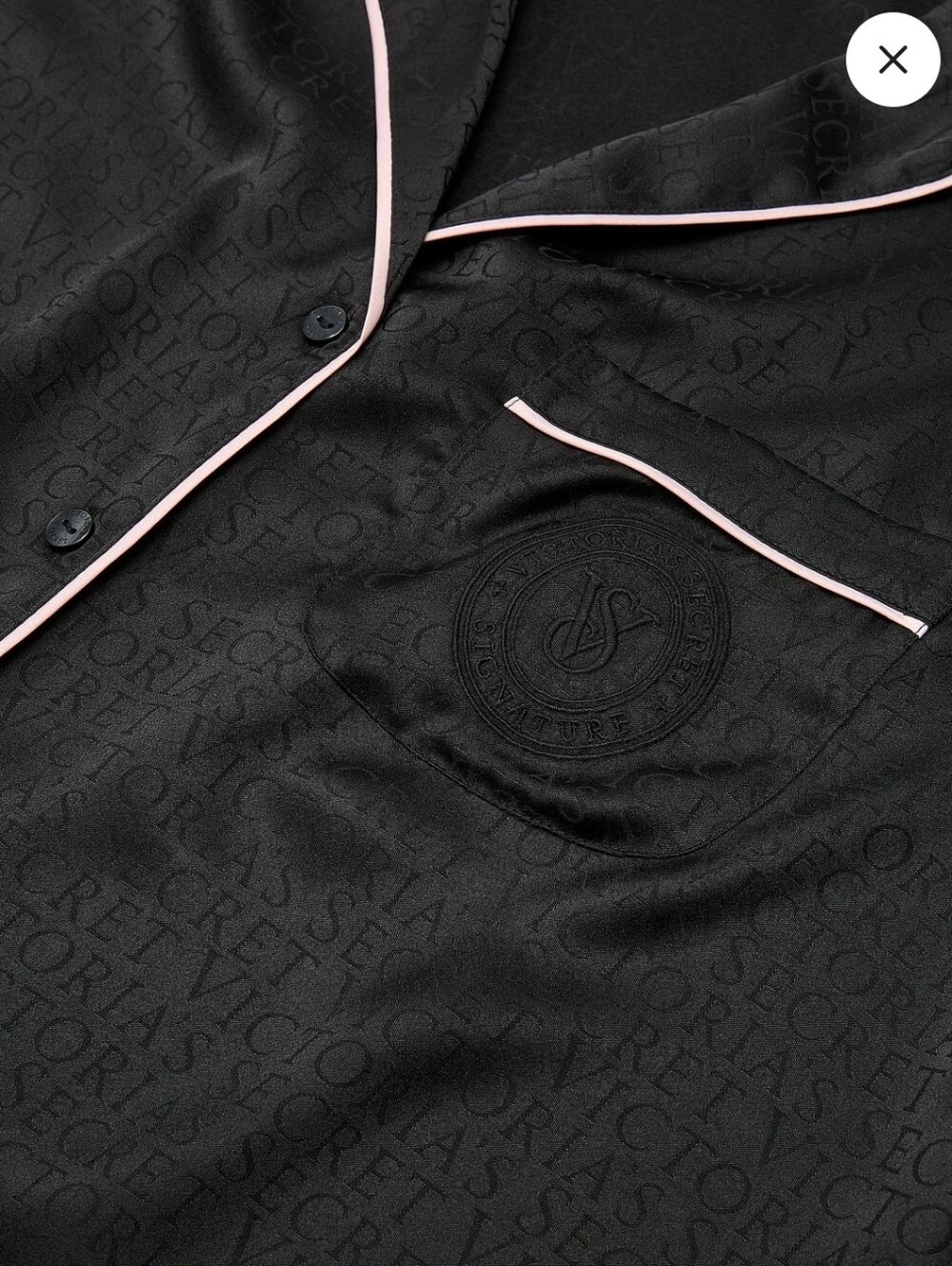 Victoria's Secret Signature Black Satin Set Size Small - Picture 4 of 11